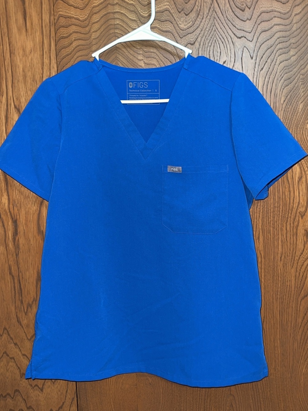 FIGS Women’s Royal Blue V-Neck Scrub Top